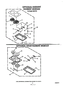 Radiant Element And Soild Elements parts for Roper Electric Range N9457*4 from AppliancePartsPros.com