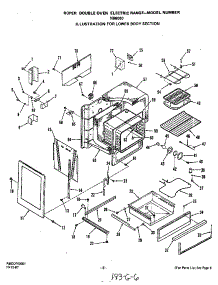 Lower Body parts for Roper Electric Range N9608*0 from AppliancePartsPros.com