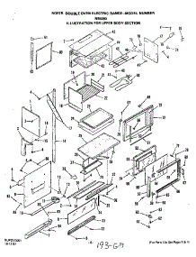 Upper Body parts for Roper Electric Range N9608*0 from AppliancePartsPros.com