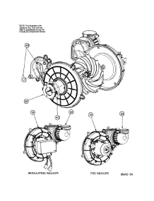Inducer Motor parts for Icp Furnace N9MSB0802120A1 from AppliancePartsPros.com