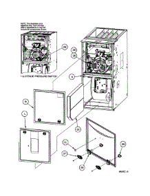 Door Assy parts for Icp Furnace N9MSE1202420A1 from AppliancePartsPros.com