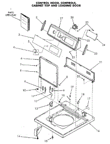 Control Panel And Top parts for Speed Queen Washer NA8831L33938 from AppliancePartsPros.com