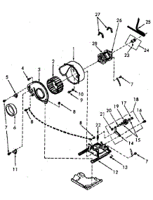 Motor, Exhaust Fan And Belt parts for Speed Queen Dryer NE4613L43728 from AppliancePartsPros.com