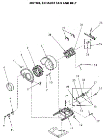 Motor And Exhaust Fan parts for Speed Queen Dryer NE4813L43738 from AppliancePartsPros.com