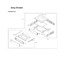 Drawer Assy parts for Samsung Electric Range NE58F9500SS/AA-03 from AppliancePartsPros.com