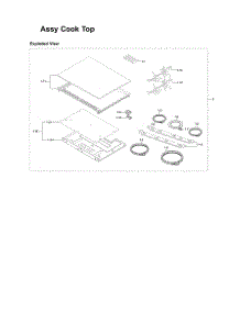 Cooktop Assy parts for Samsung Electric Range NE58R9431SS/AA-00 from AppliancePartsPros.com