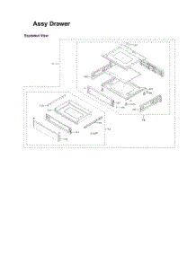 Drawer Assy parts for Samsung Electric Range NE58R9431SS/AA-00 from AppliancePartsPros.com