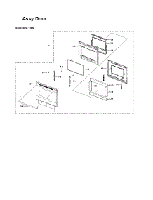 Door Assy parts for Samsung Electric Range NE59J7630SW/AA-02 from AppliancePartsPros.com