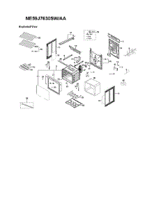 Main Assy parts for Samsung Electric Range NE59J7630SW/AA-03 from AppliancePartsPros.com