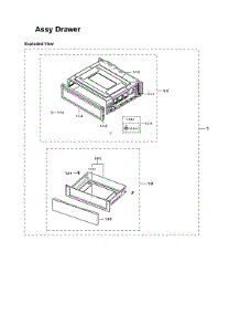 Drawer Assy parts for Samsung Electric Range NE59J7630SW/AA-03 from AppliancePartsPros.com