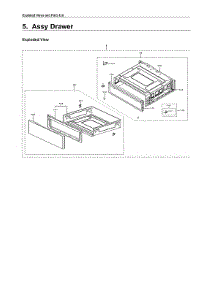Drawer Assy parts for Samsung Electric Range NE59R6631SG/AA-00 from AppliancePartsPros.com