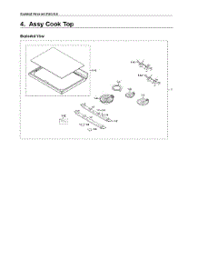 Cooktop Assy parts for Samsung Electric Range NE59R6631ST/AA-00 from AppliancePartsPros.com