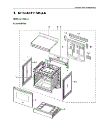 Main Assy parts for Samsung Electric Range NE63A6111SB/AA-00 from AppliancePartsPros.com