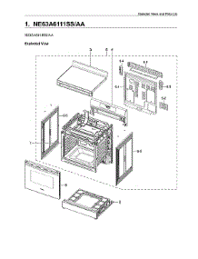 Main Assy parts for Samsung Electric Range NE63A6111SS/AA-00 from AppliancePartsPros.com