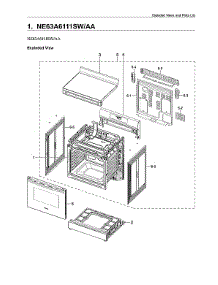 Main Assy parts for Samsung Electric Range NE63A6111SW/AA-00 from AppliancePartsPros.com