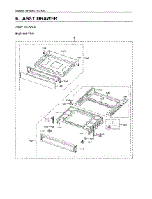 Drawer Assy parts for Samsung Electric Range NE63A6111SW/AA-00 from AppliancePartsPros.com
