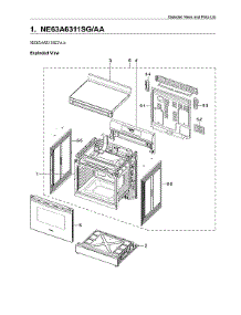 Main Assy parts for Samsung Electric Range NE63A6311SG/AA-00 from AppliancePartsPros.com