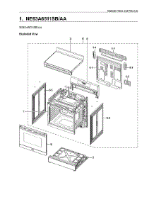 Main Assy parts for Samsung Electric Range NE63A6511SB/AA-00 from AppliancePartsPros.com