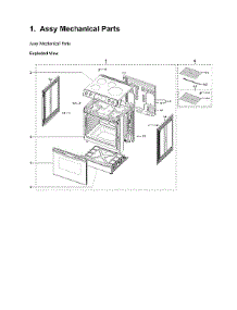 Mechanical Parts Assy parts for Samsung Electric Range NE63B8211SS/AA-00 from AppliancePartsPros.com