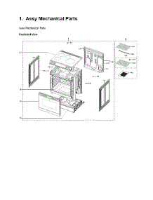 Mechanical Parts Assy parts for Samsung Electric Range NE63B8611SG/AA-00 from AppliancePartsPros.com
