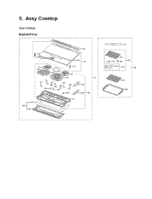Cooktop Assy parts for Samsung Electric Range NE63BB871112/AA-00 from AppliancePartsPros.com