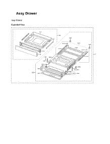 Drawer Assy parts for Samsung Electric Range NE63T8111SG/AA-00 from AppliancePartsPros.com