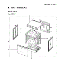 Main Assy parts for Samsung Electric Range NE63T8111SS/AA-00 from AppliancePartsPros.com