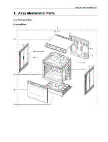 Mechanical Parts Assy parts for Samsung Electric Range NE63T8311SS/AA-05 from AppliancePartsPros.com
