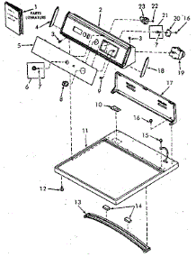 Control Hood, Controls And Cabinet Top parts for Speed Queen Dryer NE6613W43821 from AppliancePartsPros.com