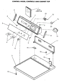 Control Panel And Top parts for Speed Queen Dryer NE6813L43838 from AppliancePartsPros.com