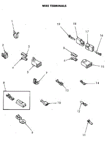 Wire Terminals parts for Speed Queen Dryer NE6813W43831 from AppliancePartsPros.com