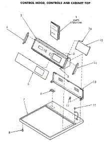 Control Panel And Top parts for Speed Queen Dryer NE8833W43931 from AppliancePartsPros.com