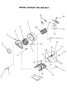 Motor And Exhaust Fan parts for Speed Queen Dryer NE8833W43931 from AppliancePartsPros.com