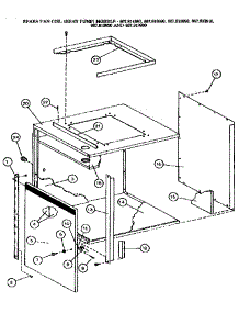 Cabinet parts for Icp Heating Cooling Combined Unit NEBH034CKAK0 from AppliancePartsPros.com