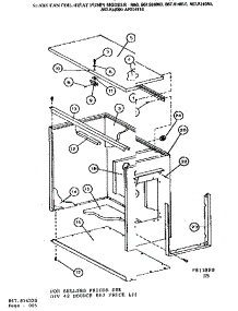 Cabinet / 814220 parts for Icp Heating Cooling Combined Unit NEBH034CKAK0 from AppliancePartsPros.com