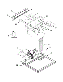 Top And Console Parts parts for Amana Dryer NED4705EW1 from AppliancePartsPros.com