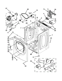 Cabinet Parts parts for Amana Dryer NED5700BW0 from AppliancePartsPros.com