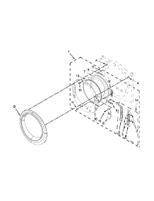 Door Parts parts for Amana Dryer NED5800DW0 from AppliancePartsPros.com