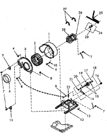 Motor, Exhaust Fan And Belt parts for Speed Queen Dryer NG4619L53728 from AppliancePartsPros.com