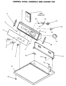 Control Panel And Top parts for Speed Queen Dryer NG4819L53738 from AppliancePartsPros.com