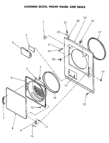 Loading Door And Seals parts for Speed Queen Dryer NG4819L53738 from AppliancePartsPros.com