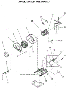 Motor And Exhaust Fan parts for Speed Queen Dryer NG4819W53731 from AppliancePartsPros.com