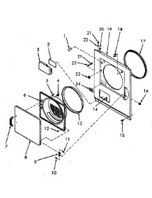 Loading Door, Front Panel And Seals parts for Speed Queen Dryer NG6619L53828 from AppliancePartsPros.com