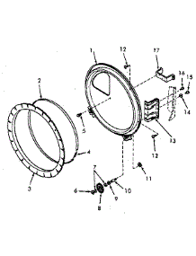 Rear Bulkhead, Felt Seal And Cylinder Roller parts for Speed Queen Dryer NG6619L53828 from AppliancePartsPros.com