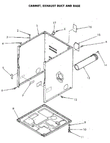 Cabinet And Mech. Base parts for Speed Queen Dryer NG6819L53838 from AppliancePartsPros.com
