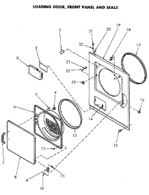 Loading Door And Seals parts for Speed Queen Dryer NG6819W53831 from AppliancePartsPros.com