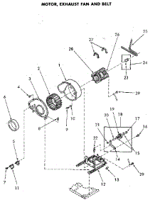 Motor And Exhaust Fan parts for Speed Queen Dryer NG6819W53831 from AppliancePartsPros.com