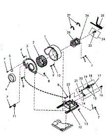 Motor, Exhaust Fan And Belt parts for Speed Queen Dryer NG8639W53921 from AppliancePartsPros.com