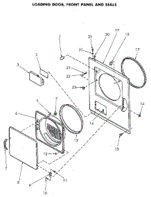 Loading Door And Seals parts for Speed Queen Dryer NG8839L53938 from AppliancePartsPros.com