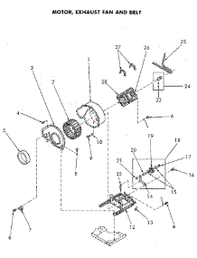 Motor And Exhaust Fan parts for Speed Queen Dryer NG8839L53938 from AppliancePartsPros.com